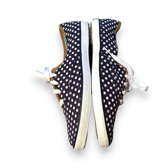 Keds Champion Black & White Polka Dot Lace Up Fashion Sneakers Sz 8 - Picture 4 of 10